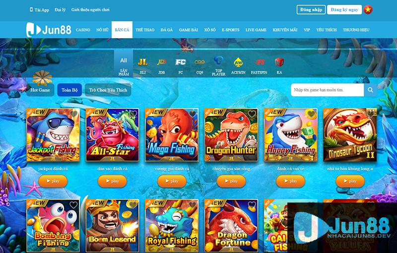 Sảnh bắn cá với nhiều thể loại game mới lạ